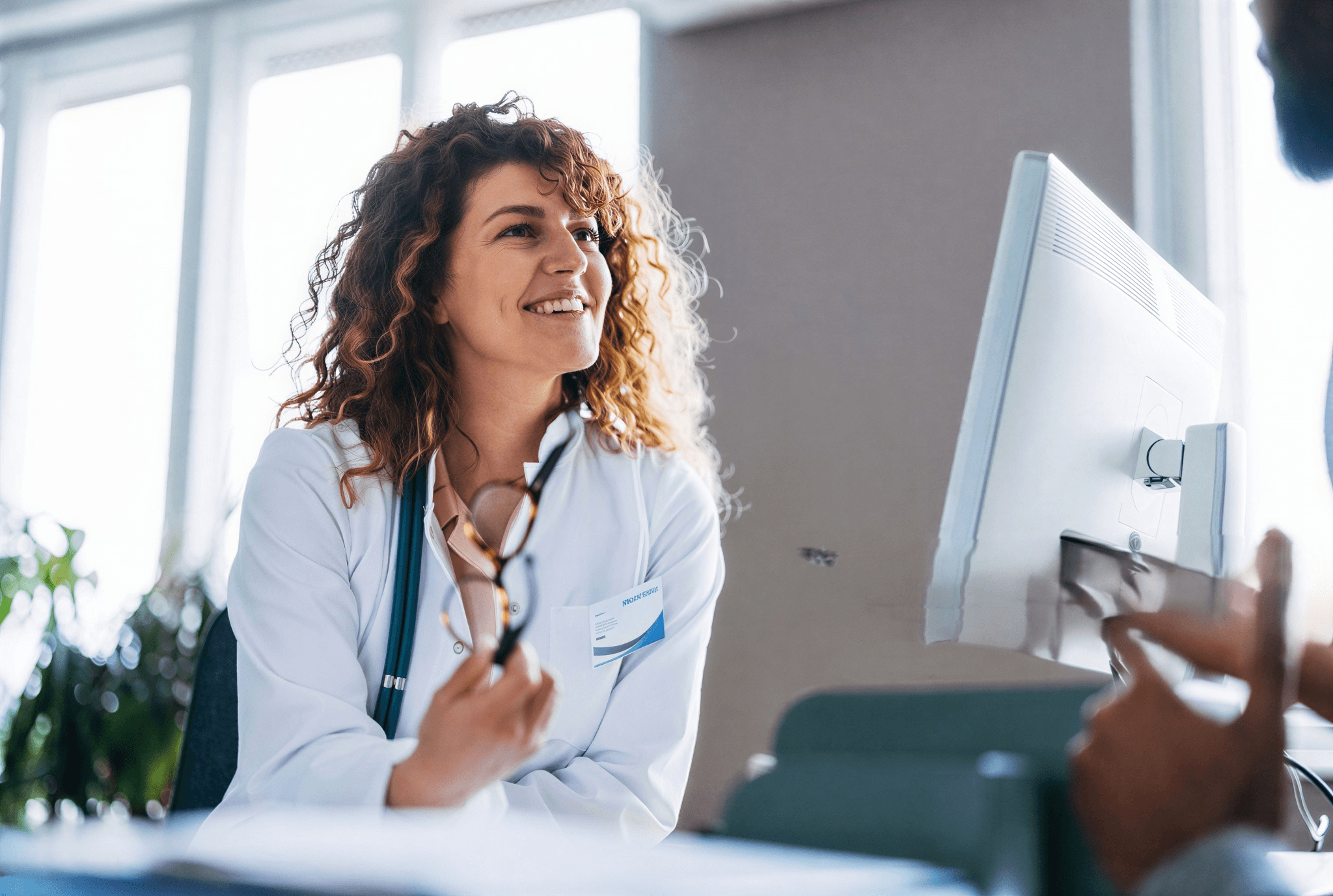 Illustration médecin et assistant médical